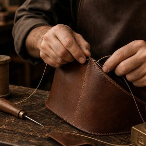 کیف دوشی دستی دستدوز طرح سنتی استاد تبریزی